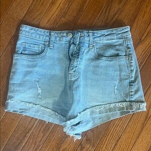Wild Fable Light Blue Frayed Hem Jean Shorts